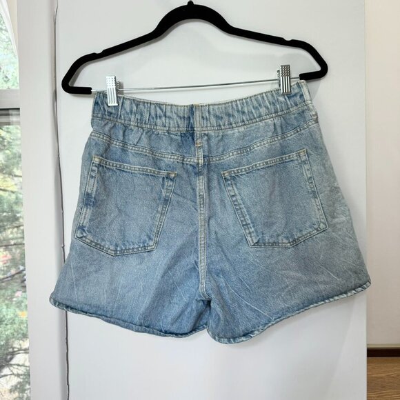 Rag & Bone Miramar Cotton Terry Walking Shorts Kacy Light Wash Denim Blue Medium - Picture 5 of 11